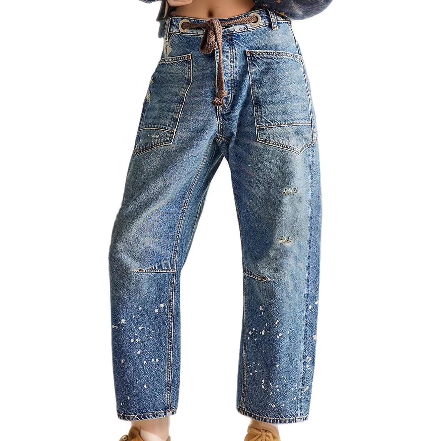 Dam Moxie Pull-On Barrel jeans Mid-low rise Boyfriend - Image 2