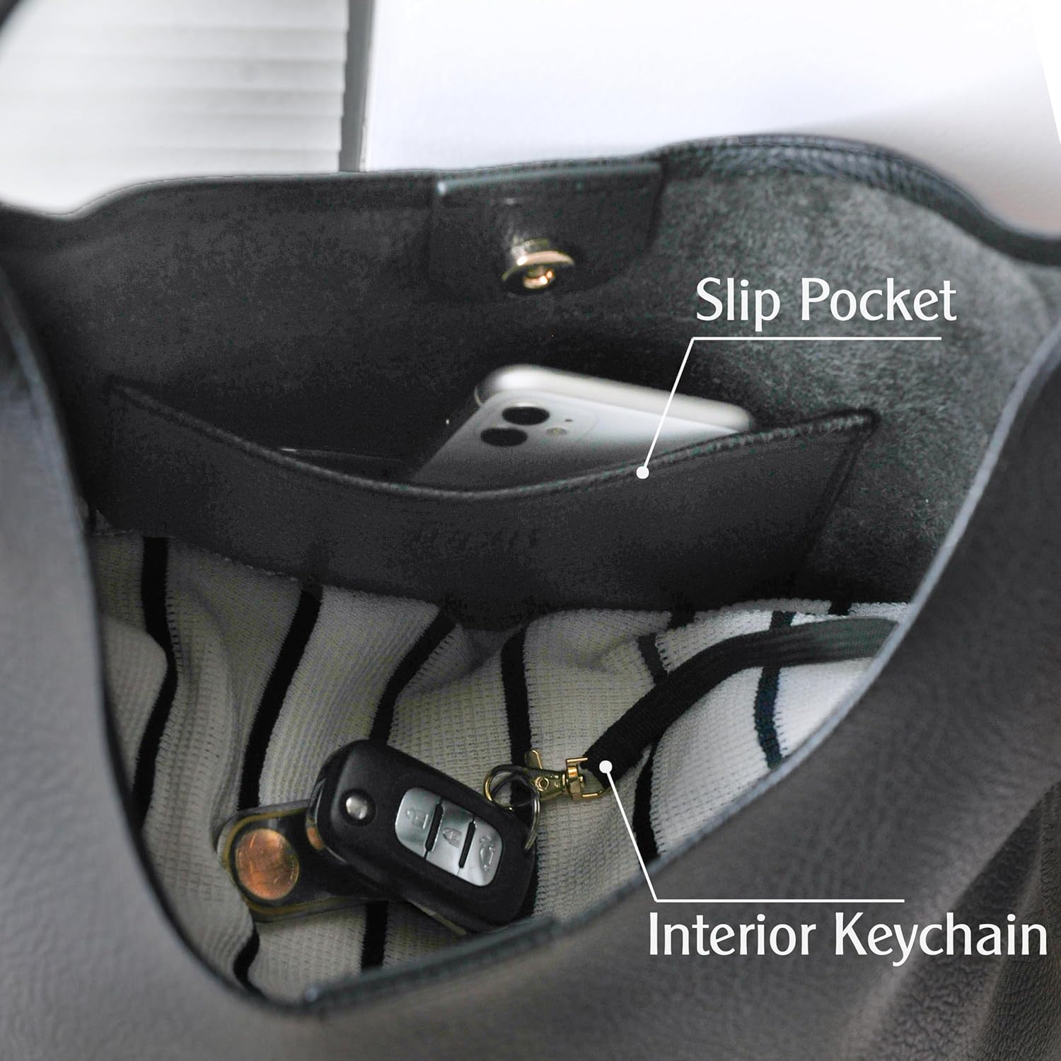 Hobo Bags for Women Soft Vegan läder Shoulder - Image 6