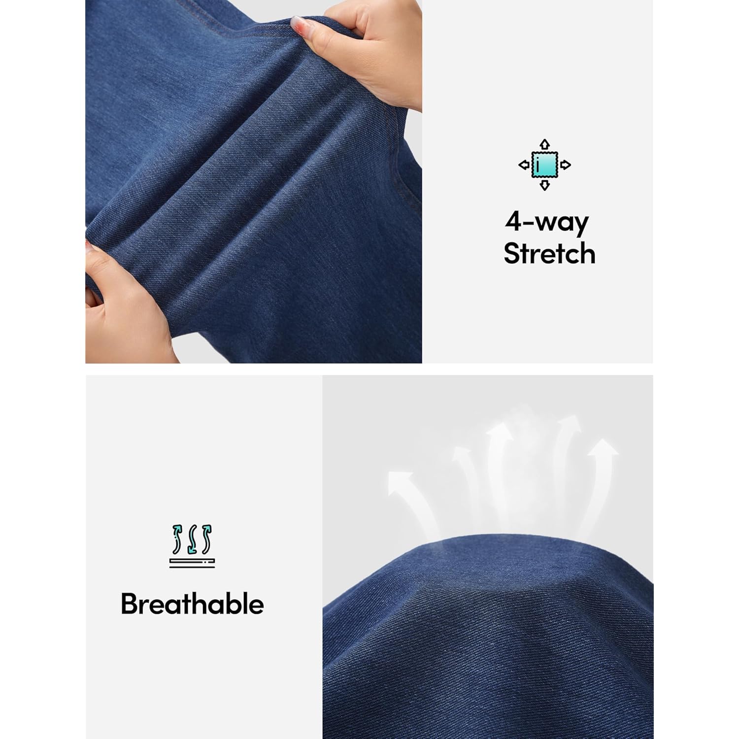 IUGA Plus Size jeans Stretchy jeans High Waisted - Image 4