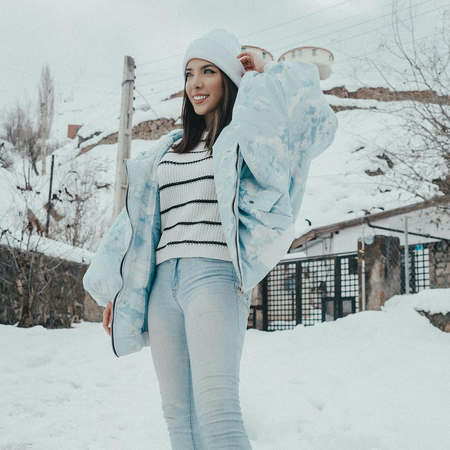 NPJY Unisex beanie for Men and Women Knit - Image 2