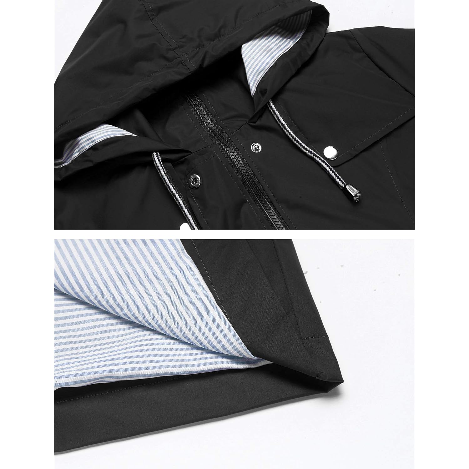 LOMON Raincoat Dam Waterproof Long Hooded trench kappa - Image 4