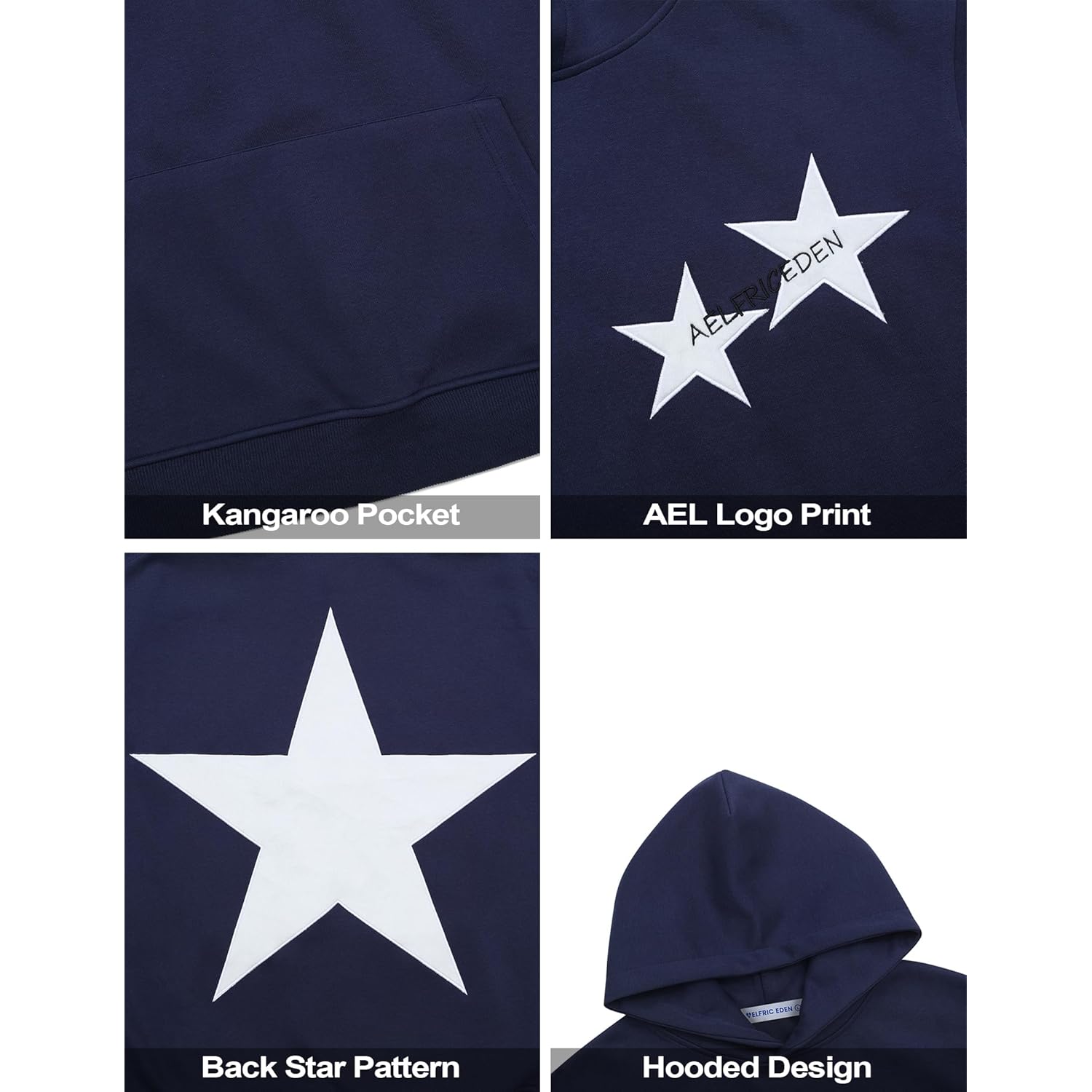 Aelfric Eden Star hoodie Y2k oversized Graphic hoodie - Image 5