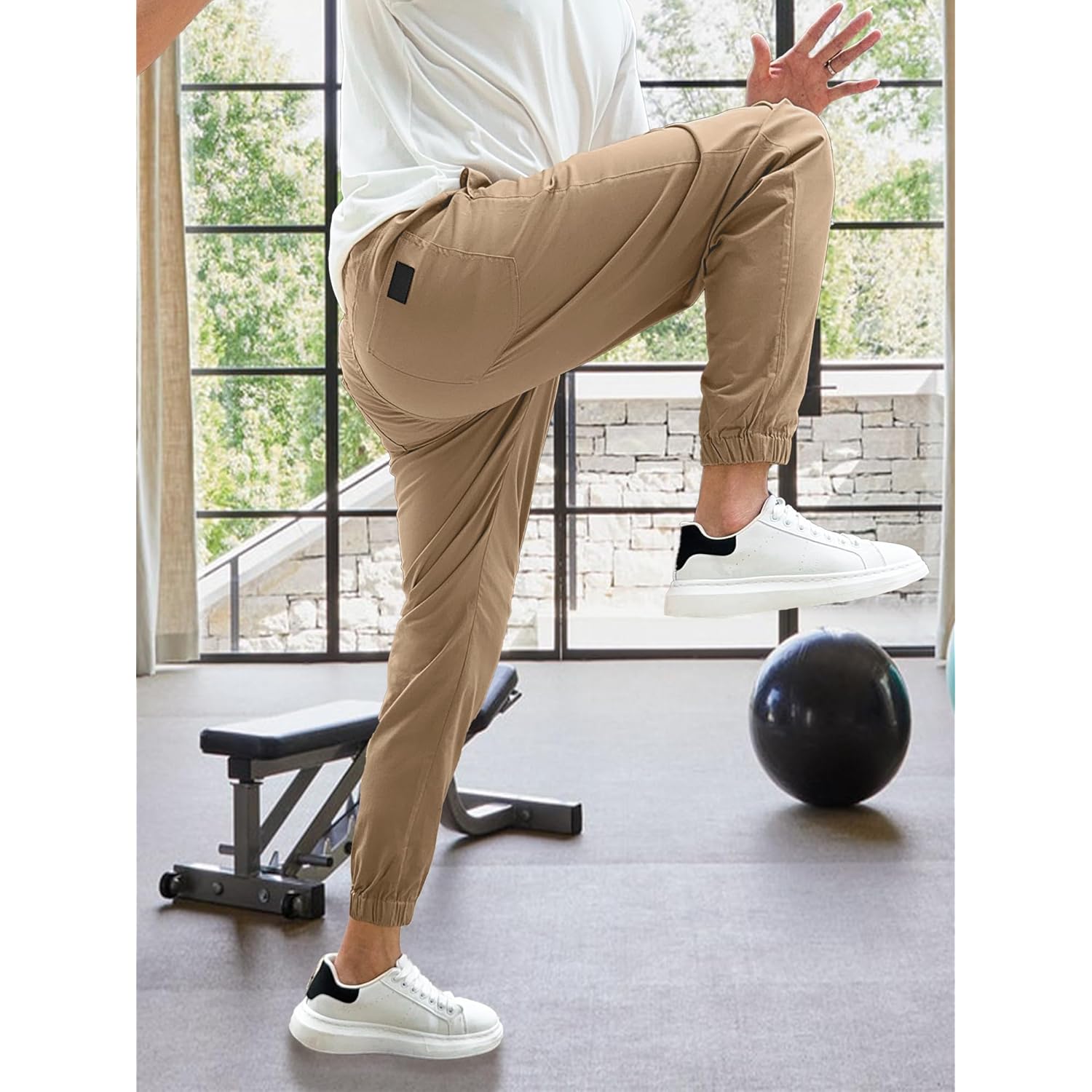 PLEPAN Herr Casual cargo joggers - bomull dragsko - Image 6