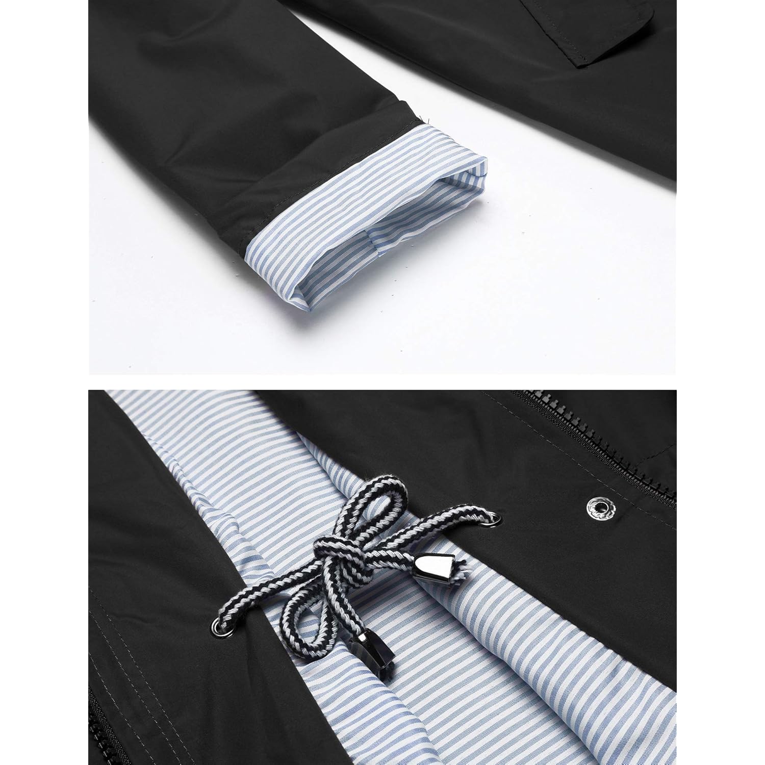 LOMON Raincoat Dam Waterproof Long Hooded trench kappa - Image 5