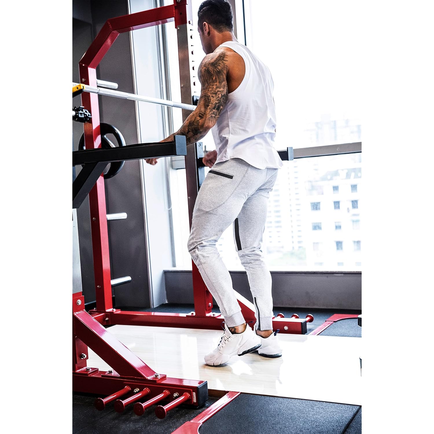 FIRSTGYM Herr joggers joggers slim Fit Workout Training - Image 6