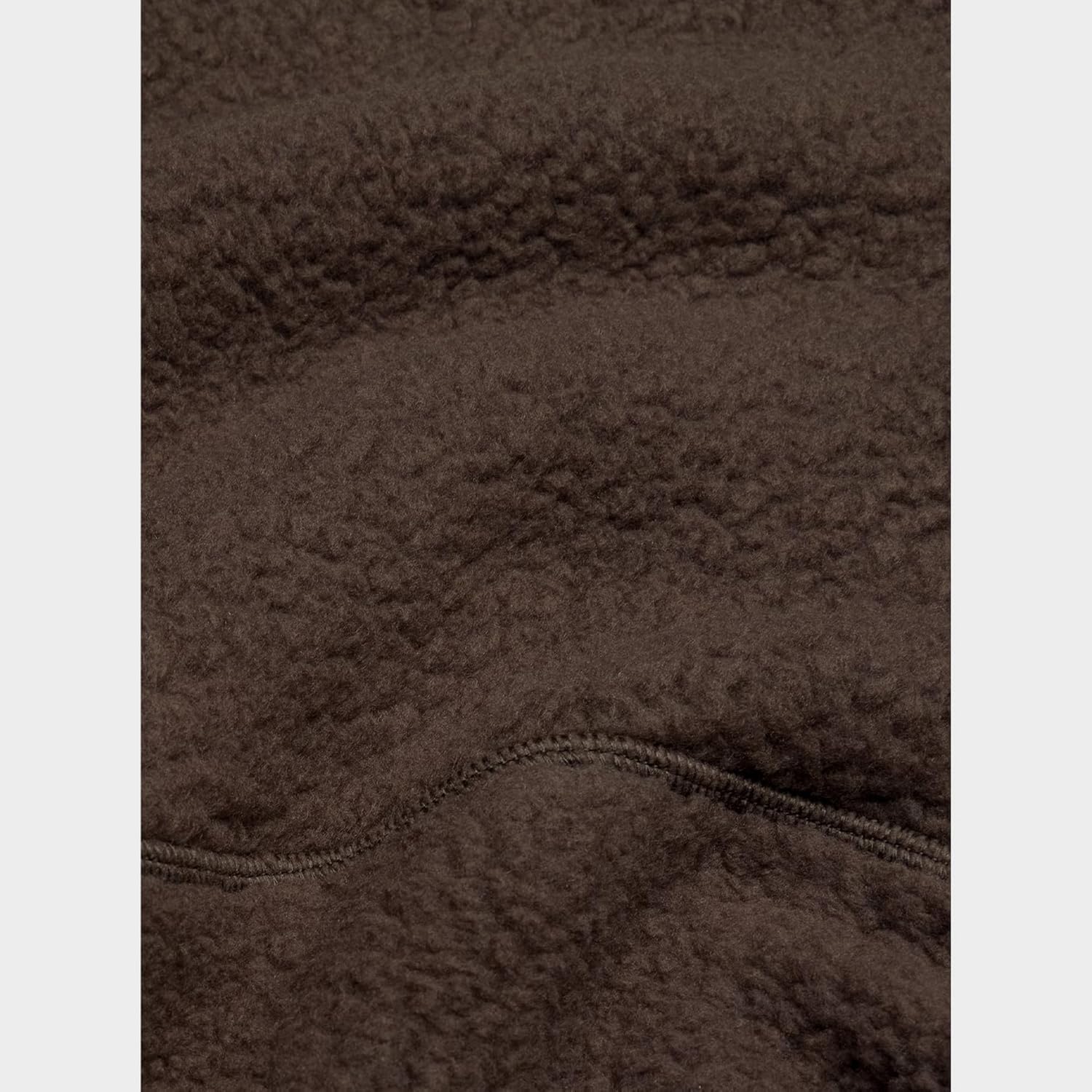 Dam fleece sweatshirt cropped halv dragkedja Fuzzy Warm - Image 6