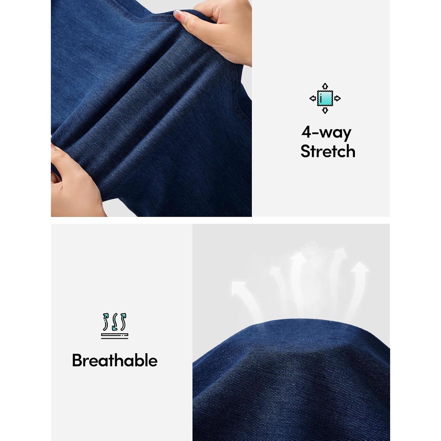 IUGA Stretchy jeans for Women hög midja Jeggings - Image 3