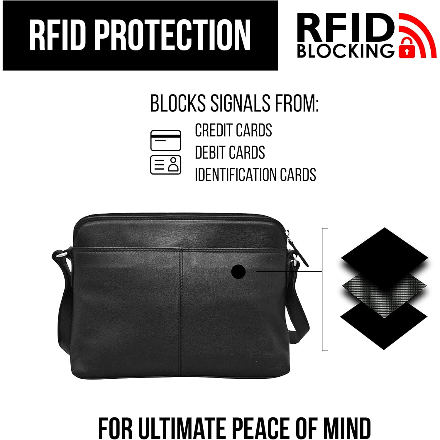 Ili New York Genuine läder crossbody Bags for - Image 7