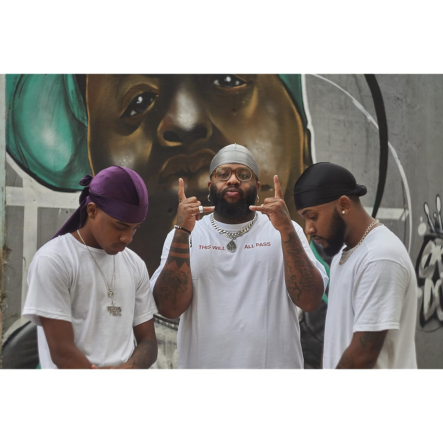 ForceWave 2 Pieces Silky Durag Pack for Men - Image 6