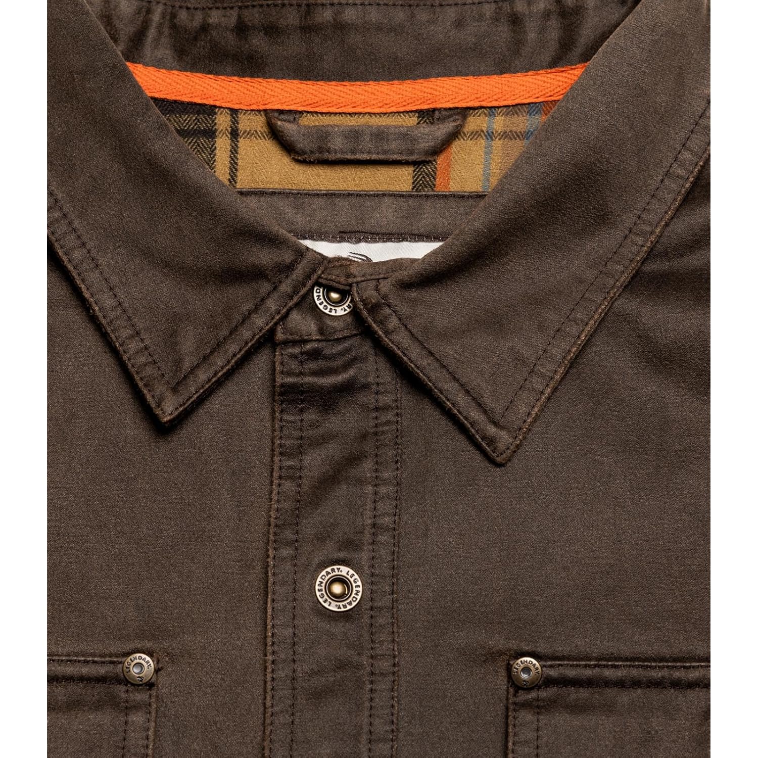 Legendary Whitetails Herr Flannel Lined Shirt jacka Waxed - Image 5