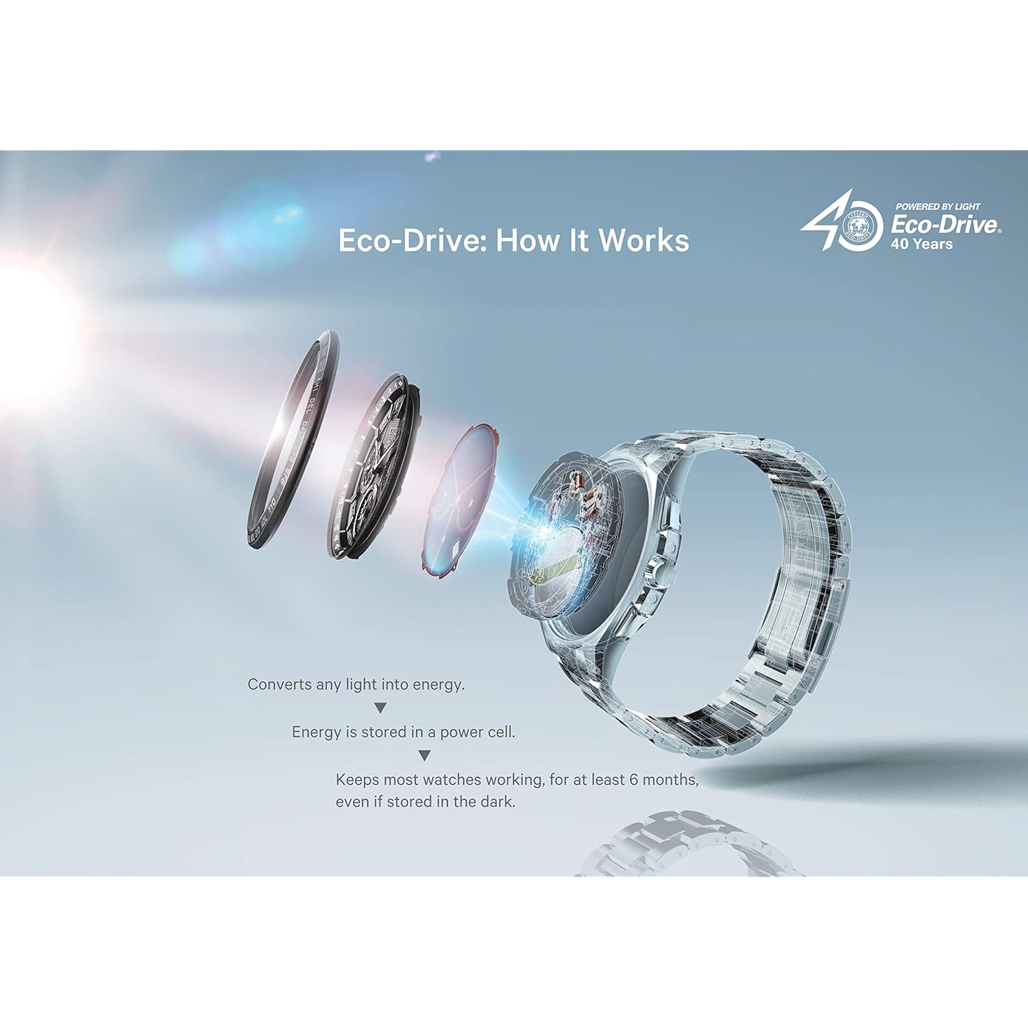 Citizen Dam Eco-Drive Dress Classic Two Tone guld - Image 2