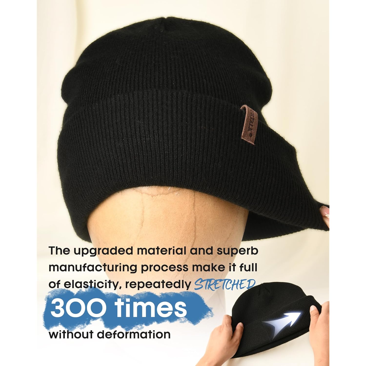 FURTALK beanie for Men Women Cuffed Thick Knitted - Image 3