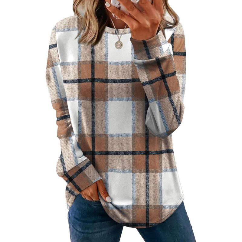 WIHOLL sweatshirt for Dam Crewneck Long Sleeve Shirts