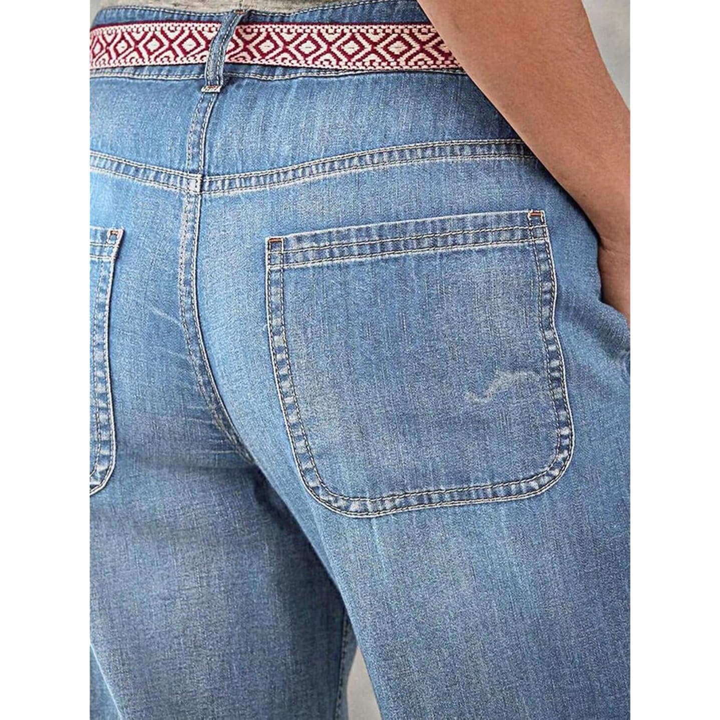 Flamingals straight Leg Button Fly jeans for Women - Image 5