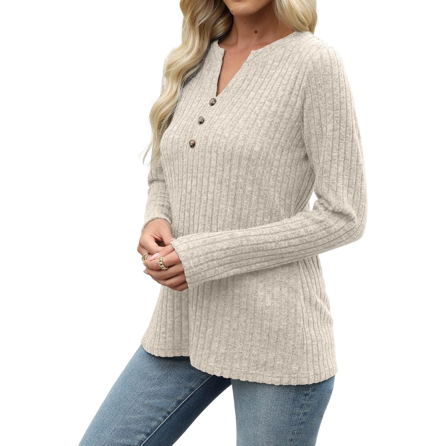 Sweaters for Dam Fashion Long Sleeve Tops pullover - Image 3