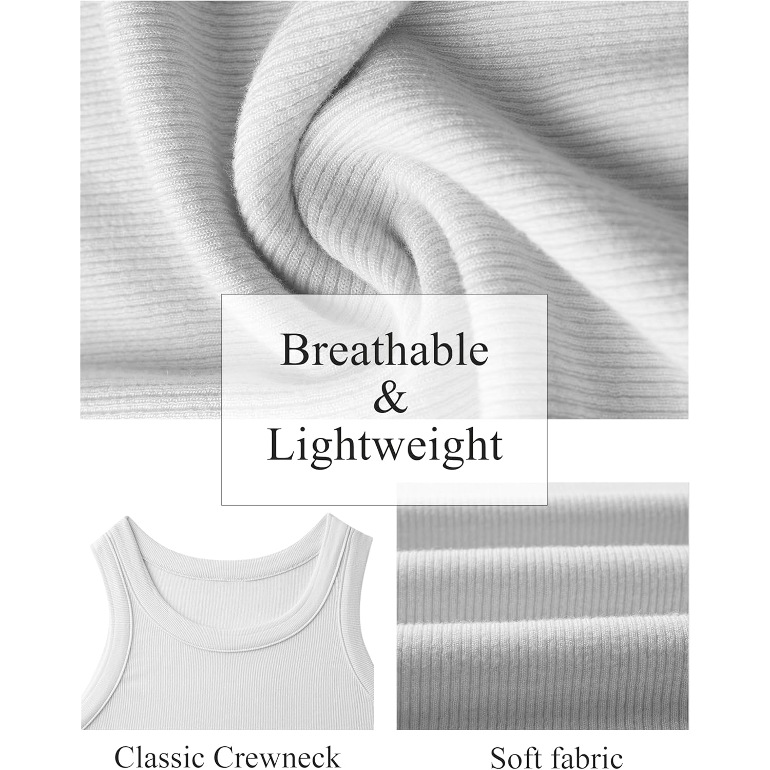 Dam linne topp High Neck ärmlös ribb linne - Image 4