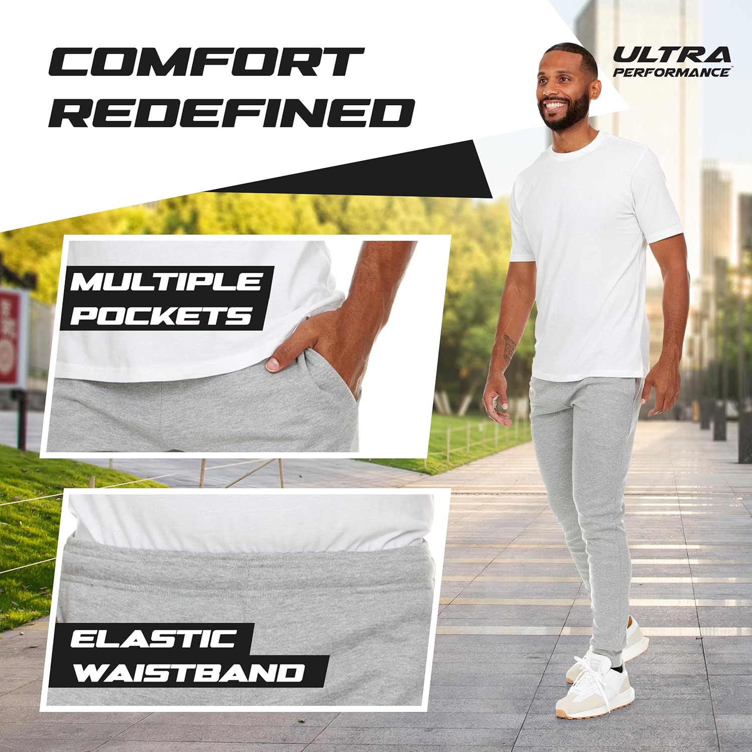 Ultra Performance 3 Pack Herr Lightweight joggers for - Image 3