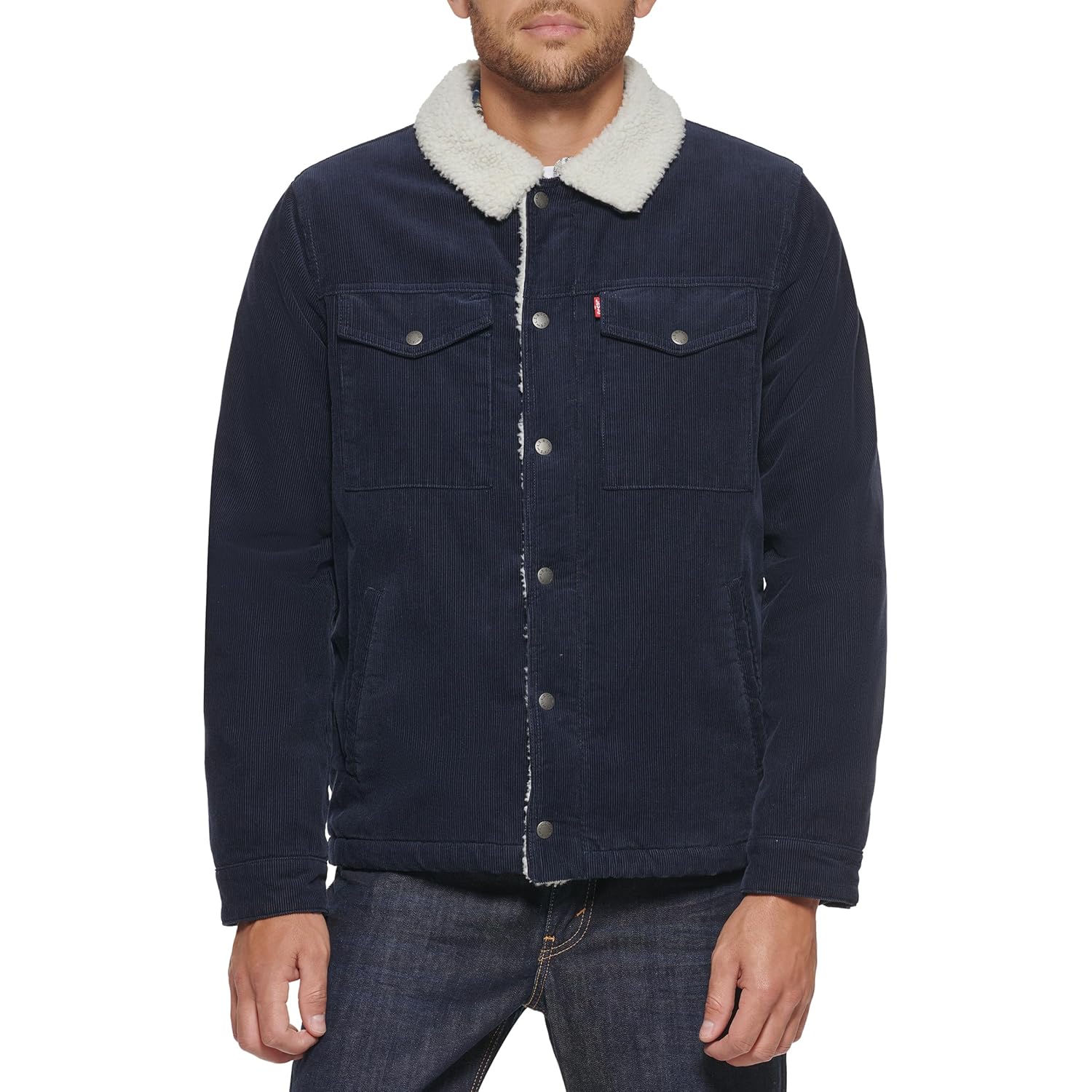 Levi's Herr Corduroy Sherpa Lined Trucker jacka (regular - Image 5