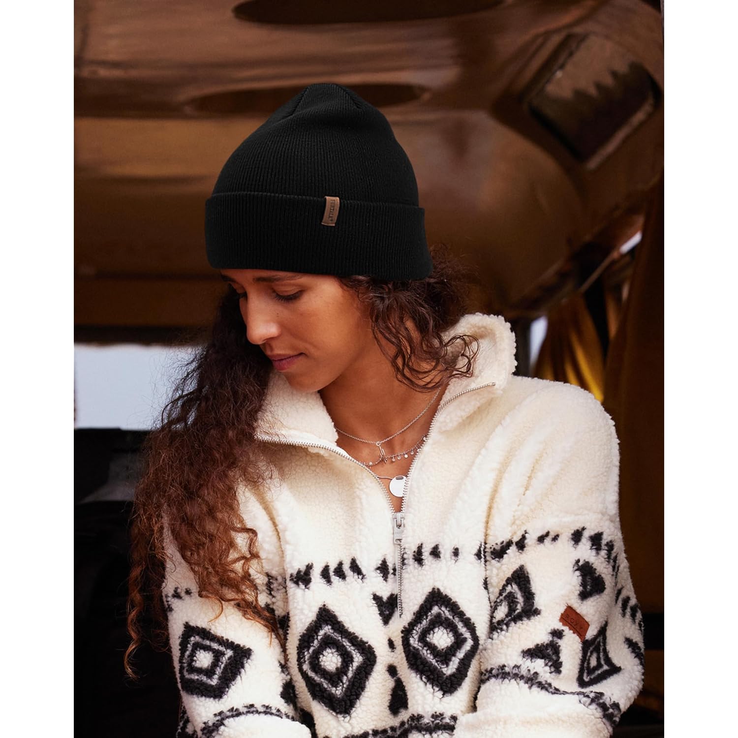 FURTALK beanie for Men Women Cuffed Thick Knitted - Image 7