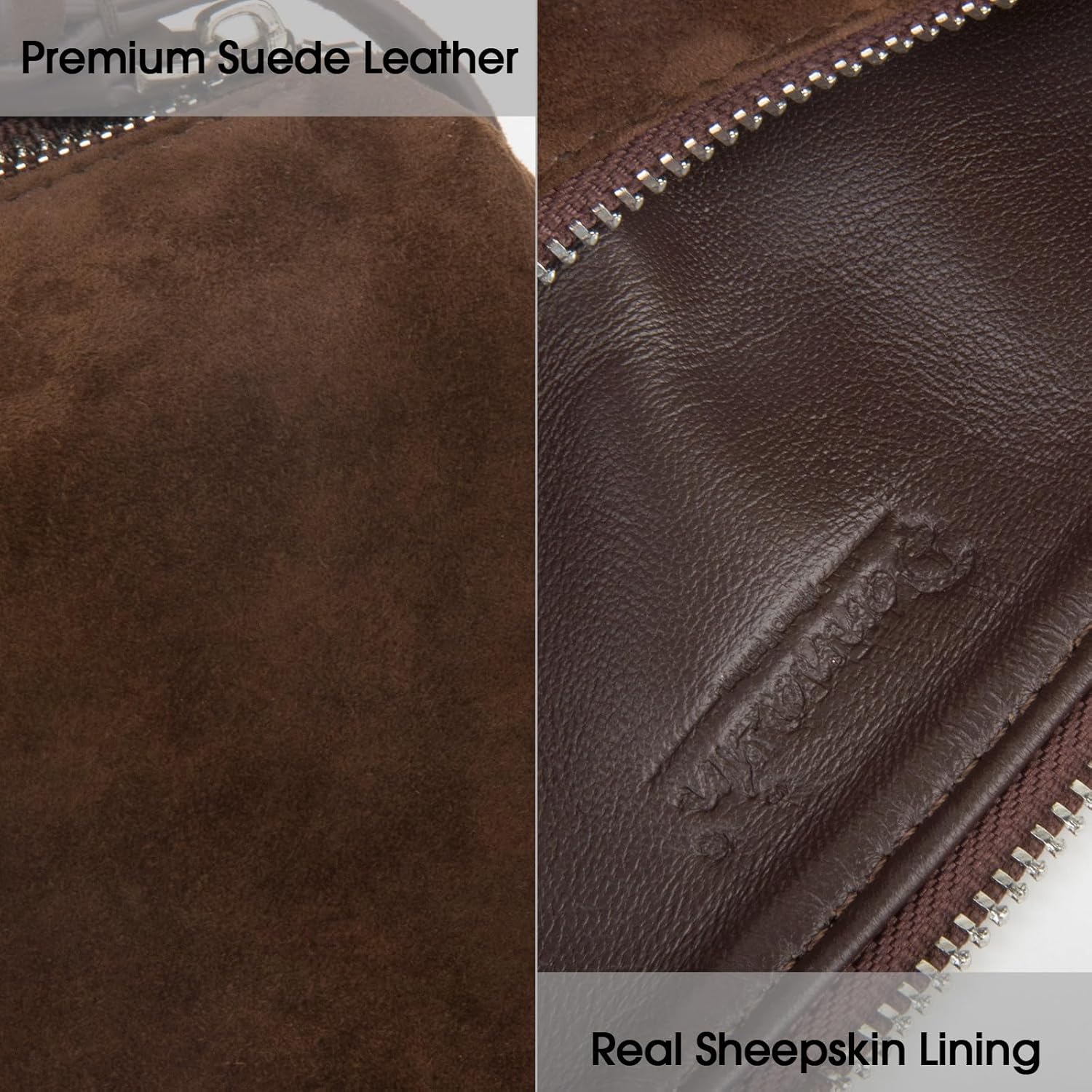 Premium Suede läder crossbody Purses for Women, Small - Image 4