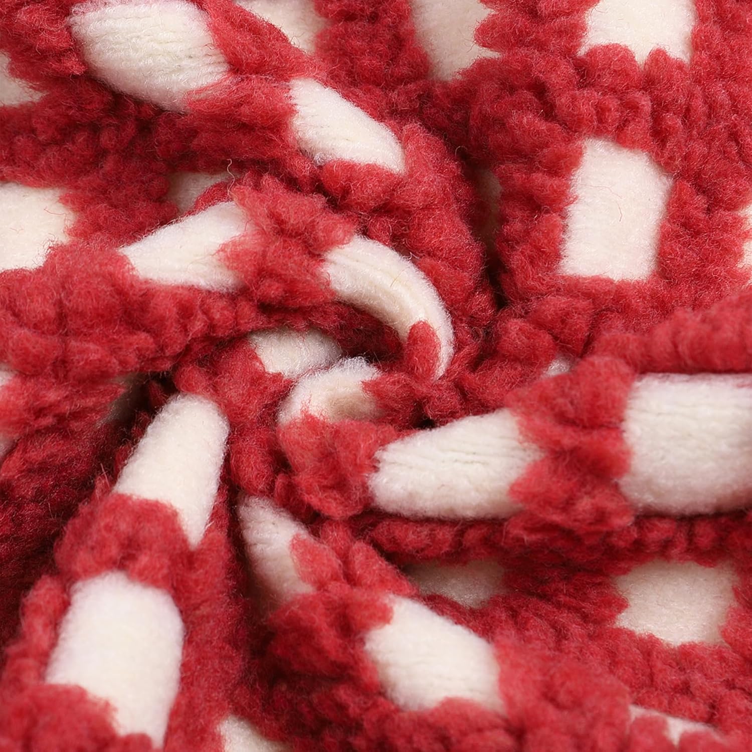 Dam Checkered Sherpa väst Sleeveless Winter Fleece jacka - Image 8