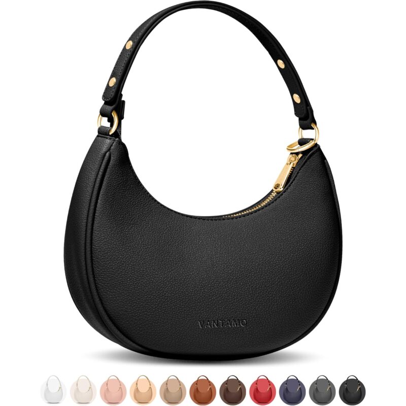 Vantamo Crescent Bags For Women with RFID Protection,