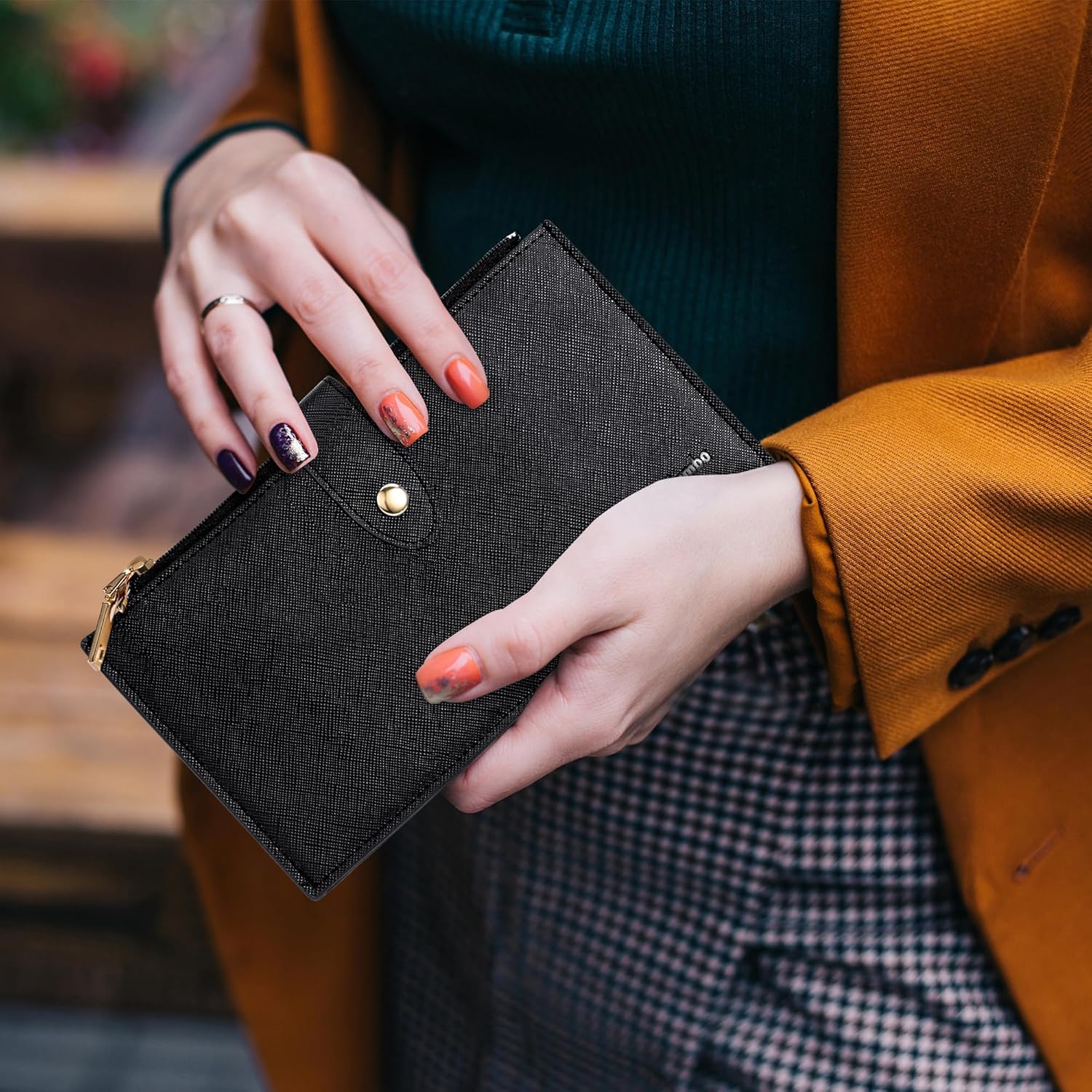 Travelambo RFID plånbok Women Large Size Bifold Multi - Image 2