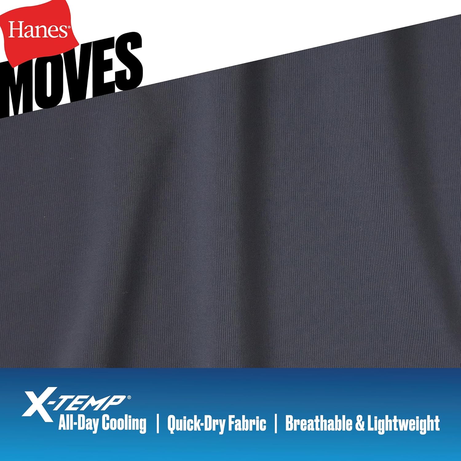 Hanes Herr Moves andande Mesh Back t‑shirt, X-Temp - Image 4