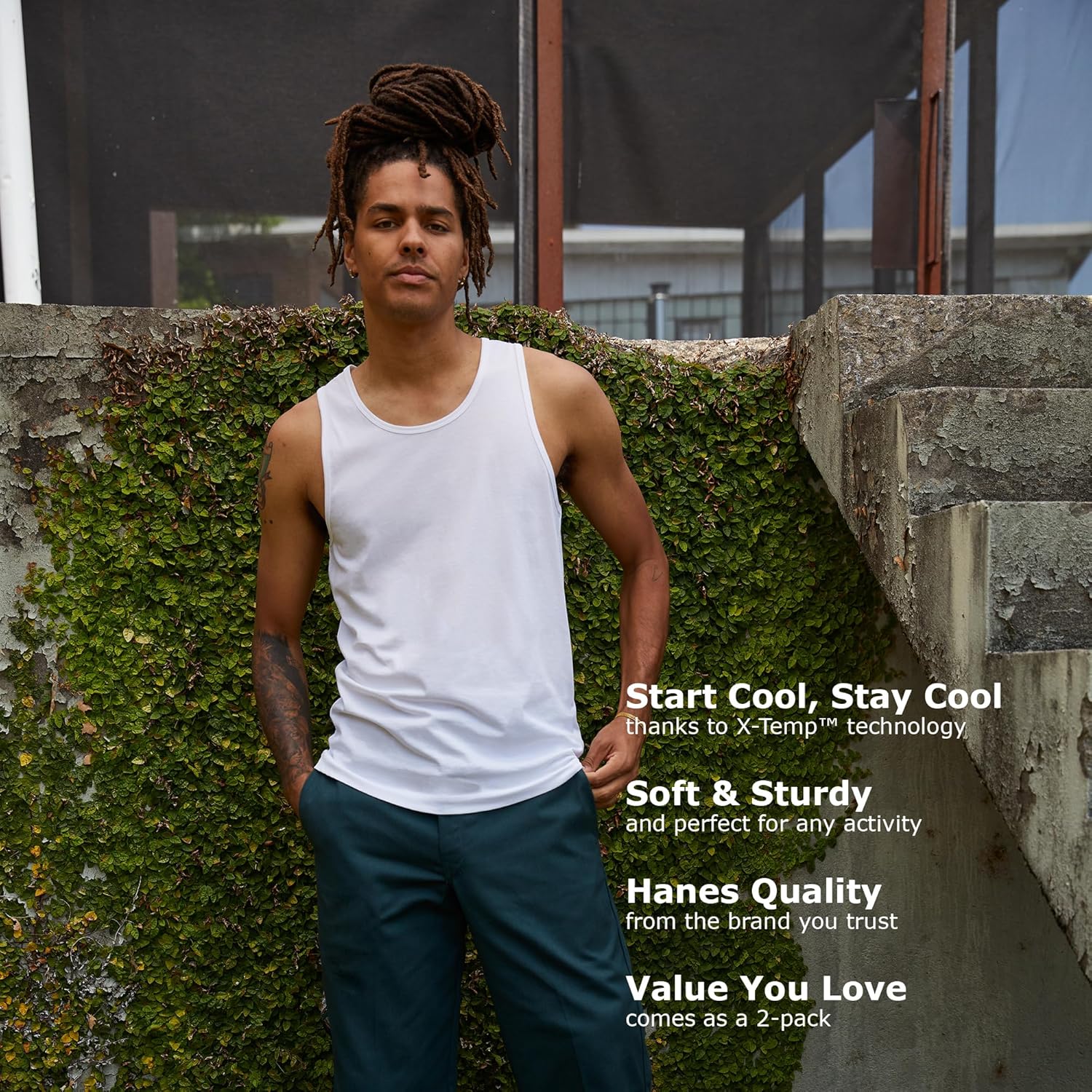 Hanes Men’s Performance linne, X-Temp Moisture-Wicking linne, Solid - Image 6