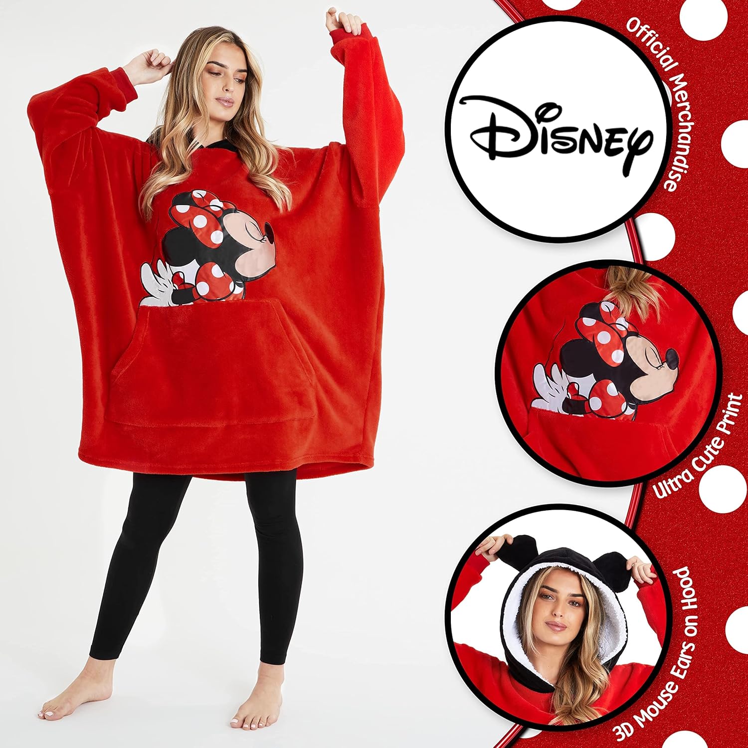 Disney Dam hoodie, oversized Blanket hoodie, Minnie and - Image 3