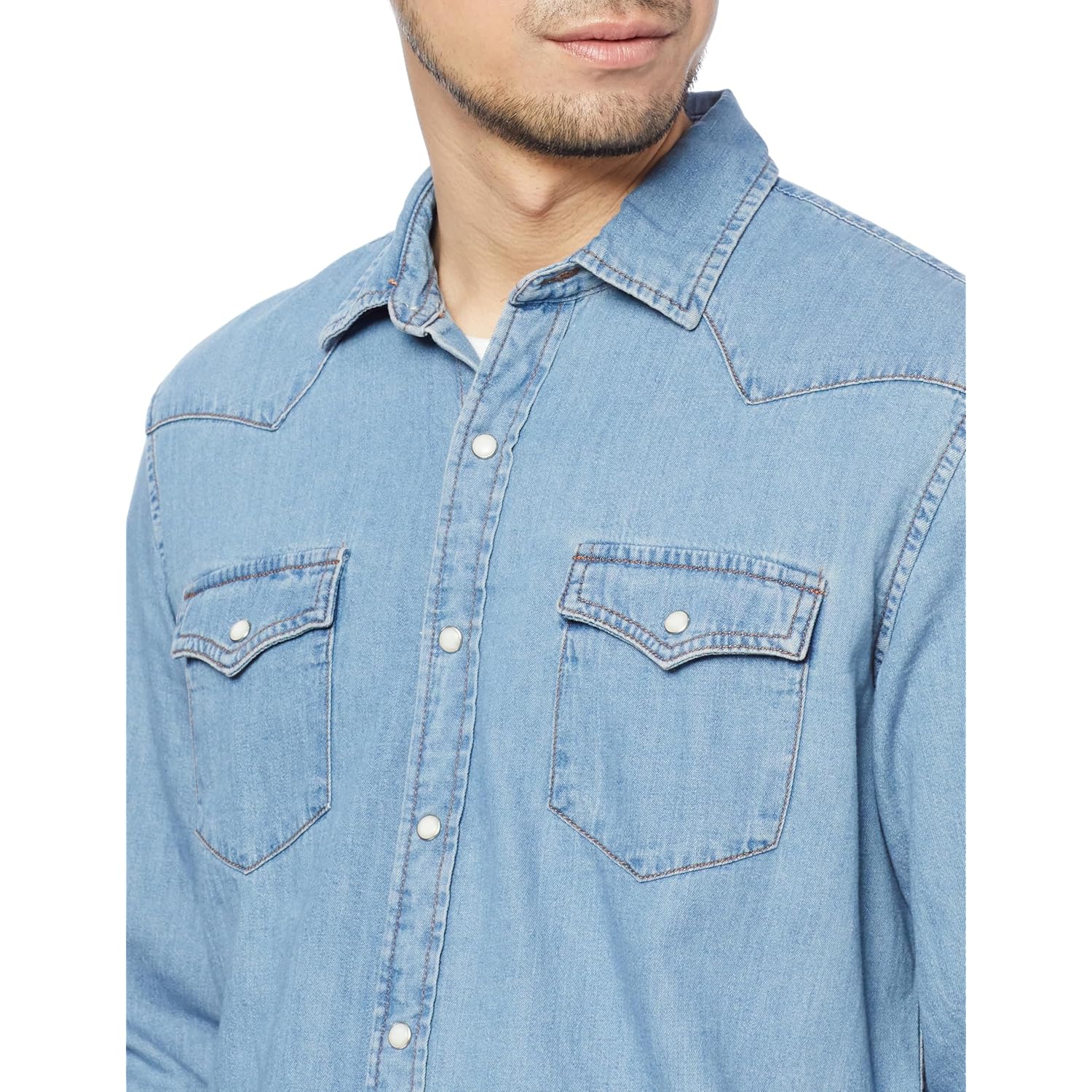 Amazon Essentials Herr denim skjorta långärmad - Regular-Fit - Image 4