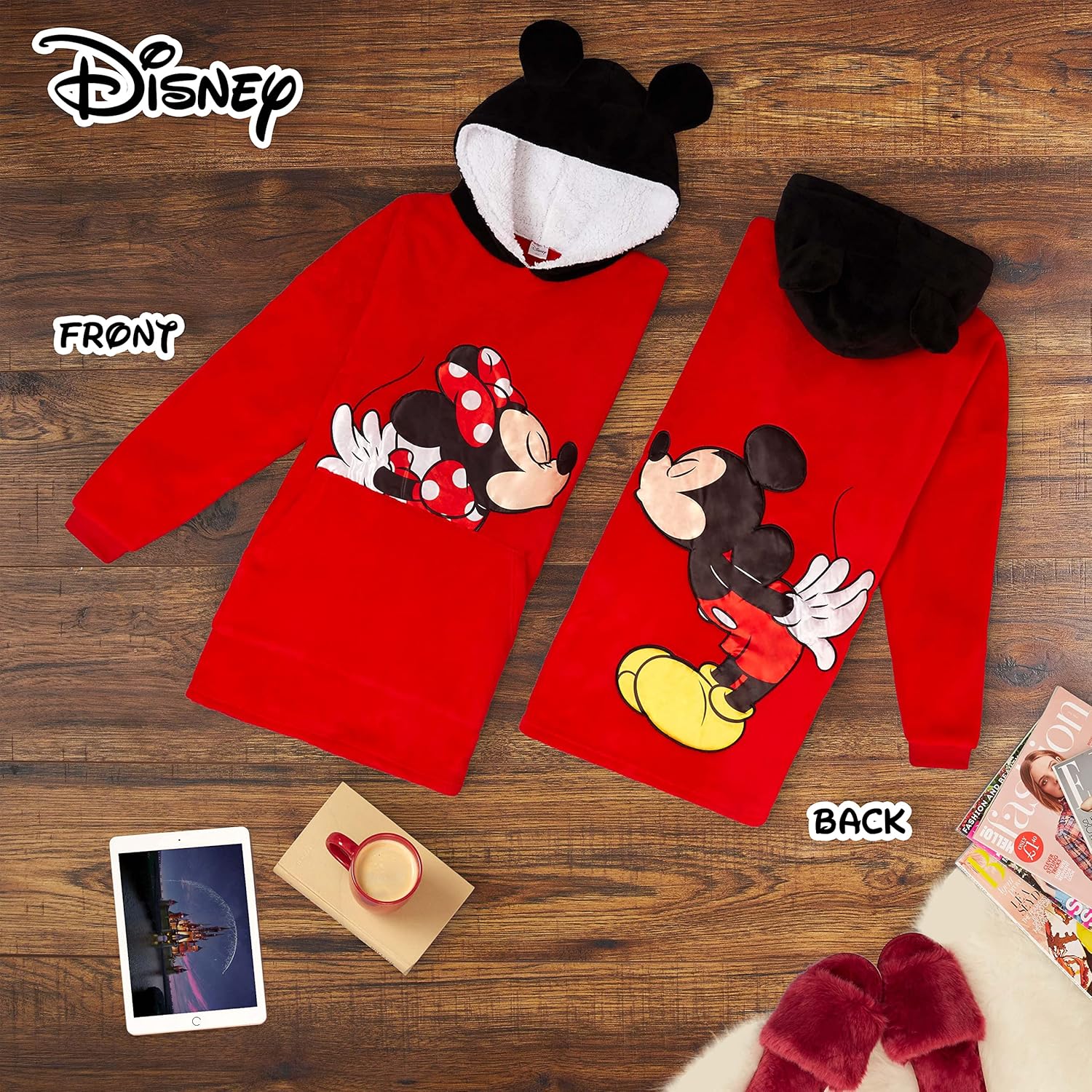Disney Dam hoodie, oversized Blanket hoodie, Minnie and - Image 2